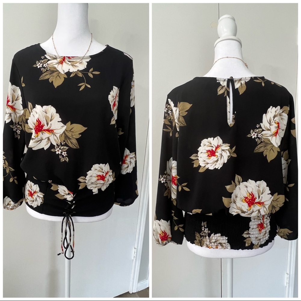 O L M | Tunic Long Sleeve Blouse Top